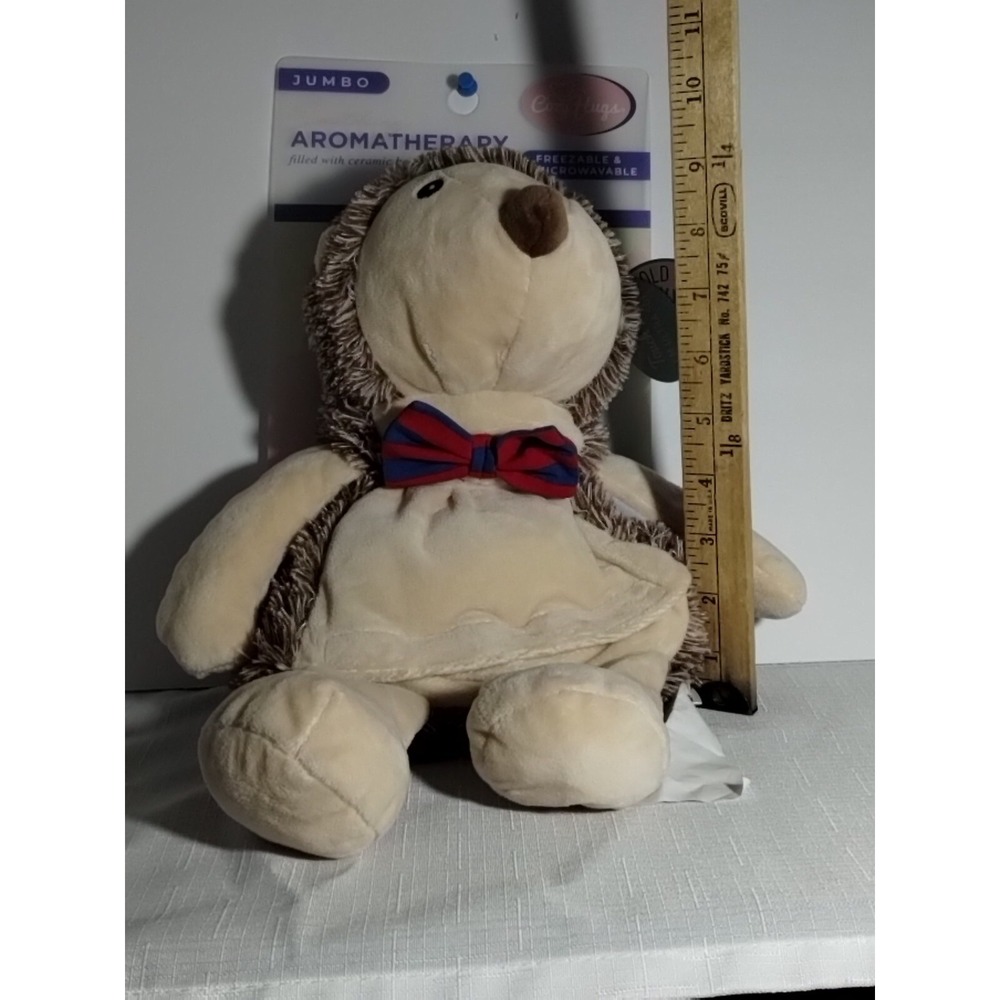 Cozy Hugs Jumbo Aromatherapy Plush Hedgehog Microwavable Freezable Lavender NEW - Picture 11 of 14